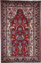 1950 KASHAN HAROON RUG 4’ 4” x 6’ 8” (MED.FEA.1130)