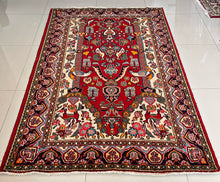 1950 KASHAN HAROON RUG 4’ 4” x 6’ 8” (MED.FEA.1130)