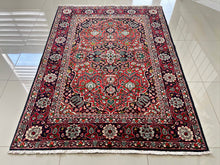 1970 TABRIZ RUG 4’ 8” x 6’ 6” (MED/FEA#569)