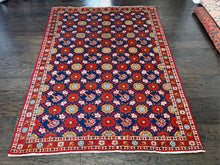 1950 VARAMIN RUG 4’ 9” x 6’ 5” (MED/FEA#6361)