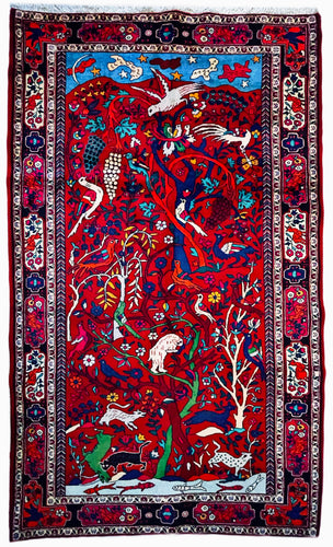 1950 BIDJAR RUG 4’ 6” x 7’ 6” (MED.FEA.422)