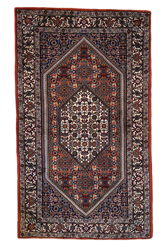 1970 BIDJAR RUG 2’ 9” x 4’ 8” (MED.FEA.#3277)