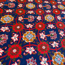 1950 VARAMIN RUG 4’ 9” x 6’ 5” (MED/FEA#6361)