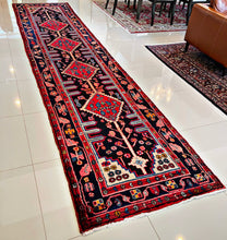 1950 PERSIAN NAHAVAND RUG 3’ 6” x 15’ 6” (RUN.FEA.935)