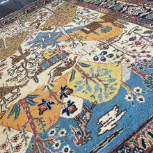 1930 TABRIZ RUG 4’ 6” x 6’ 2” (FEA#792)