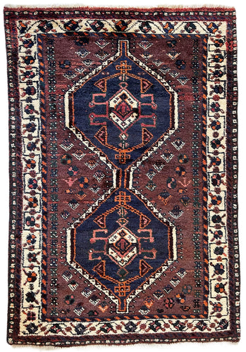 1970 SHIRAZ RUG 3’ 5” x 4’ 10” (MED.237)