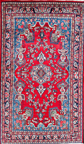 1960 HAMADAN RUG 4’ 5” x 7’ 8” (MED#918)