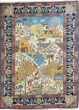 1930 TABRIZ RUG 4’ 6” x 6’ 2” (FEA#792)